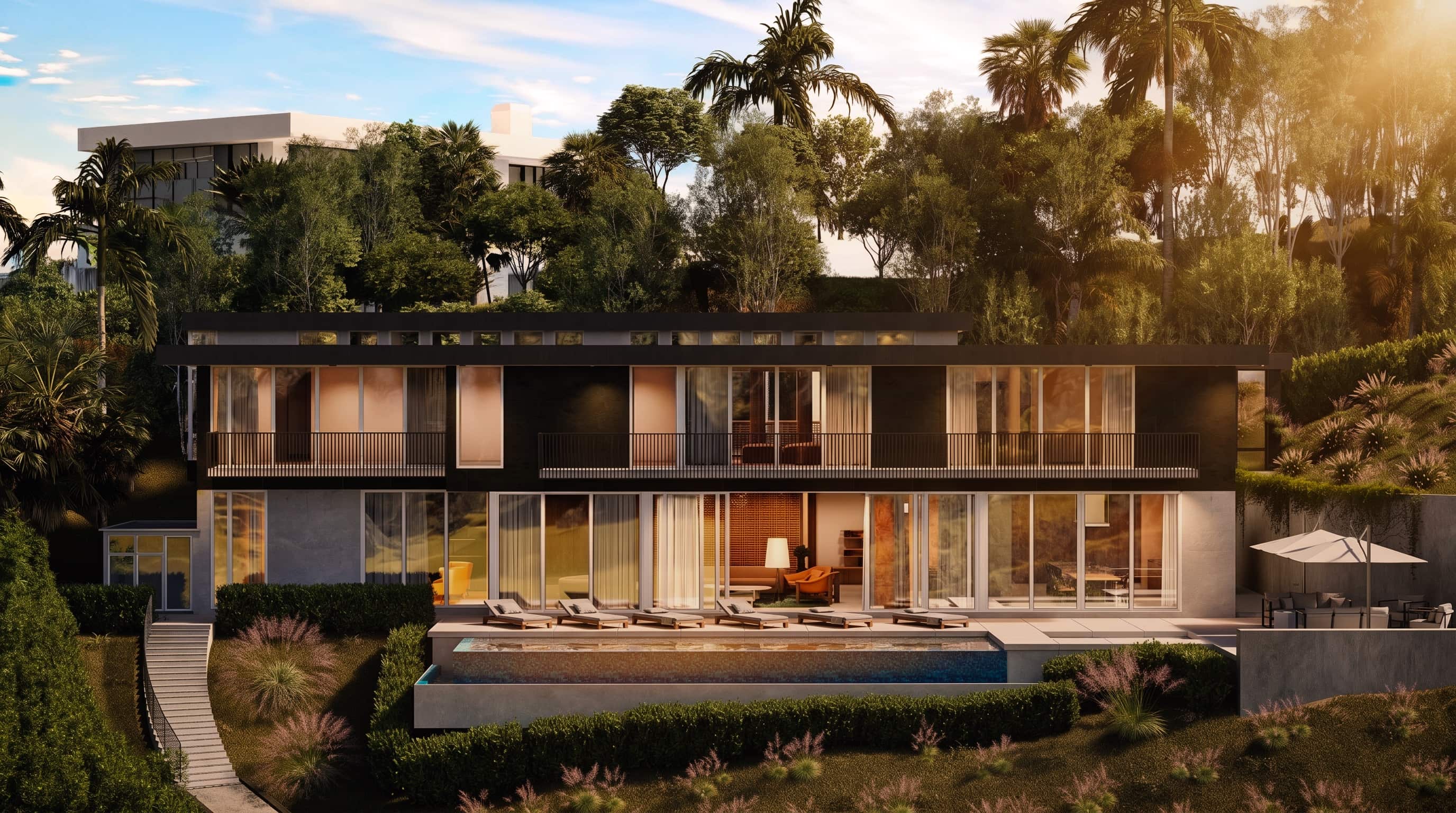 Architectural visualization — Nested in Beverly Hills, Los Angeles, USA by Studio 5